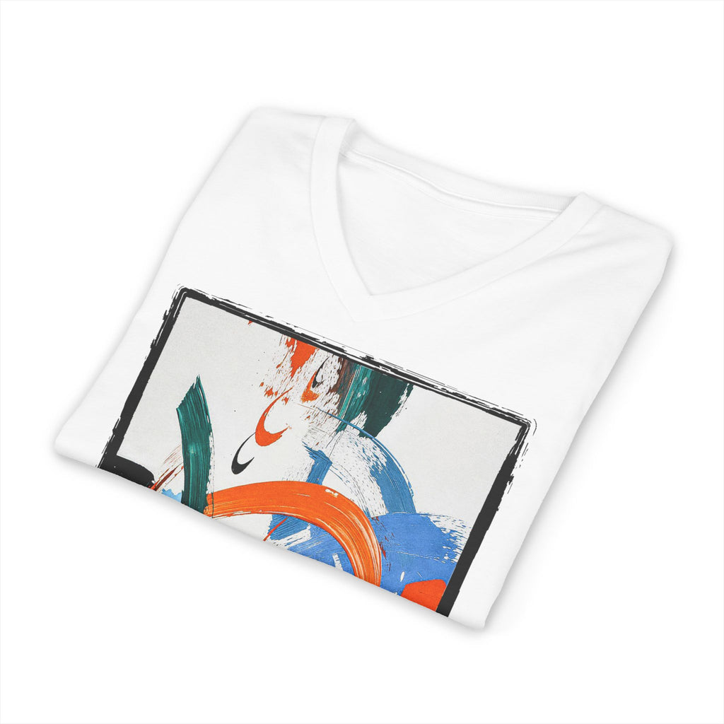 L'Étreinte des Lettres — T-Shirt Col V Unisex | Bybadr