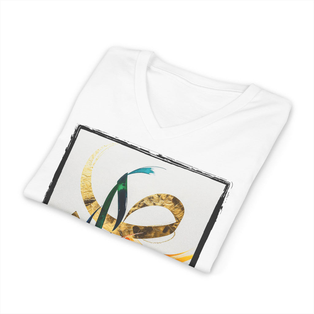 L'Éclosion des Lettres — T-Shirt Col V Unisex | Bybadr