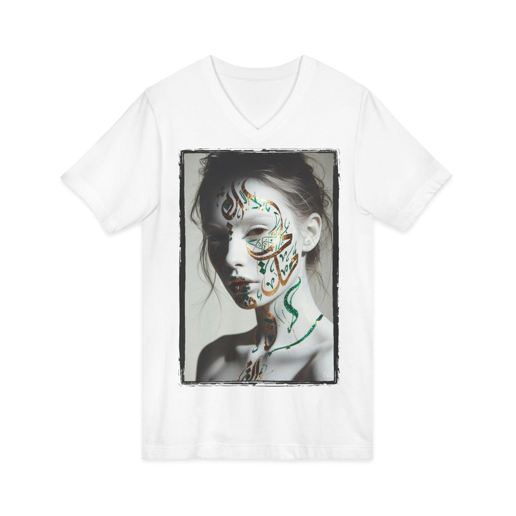 Née des Lettres — T-Shirt Col V Unisex | Bybadr