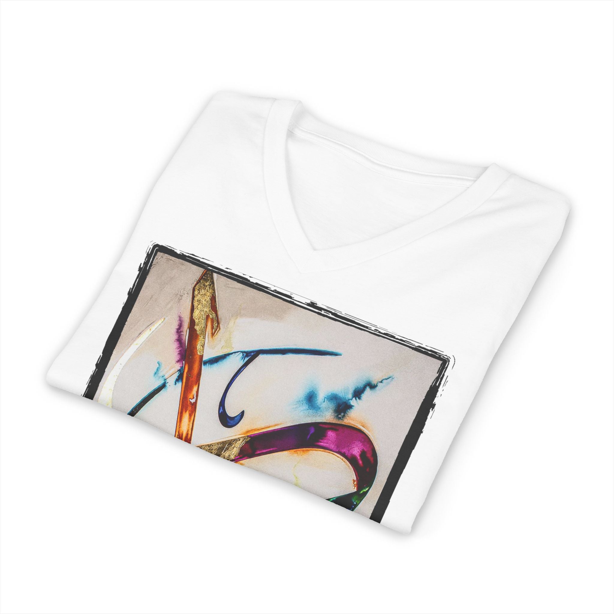 Le Prisme du Calame — T-Shirt Col V Unisex | Bybadr