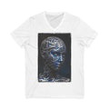 Visage en Calligraphie Arabe — T-Shirt Col V Unisex | Bybadr