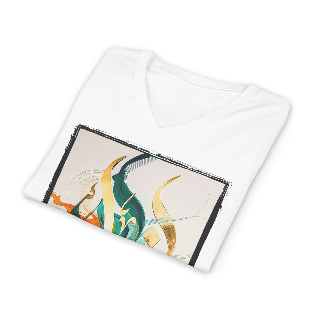 La Couronne du Calame — T-Shirt Col V Unisex | Bybadr