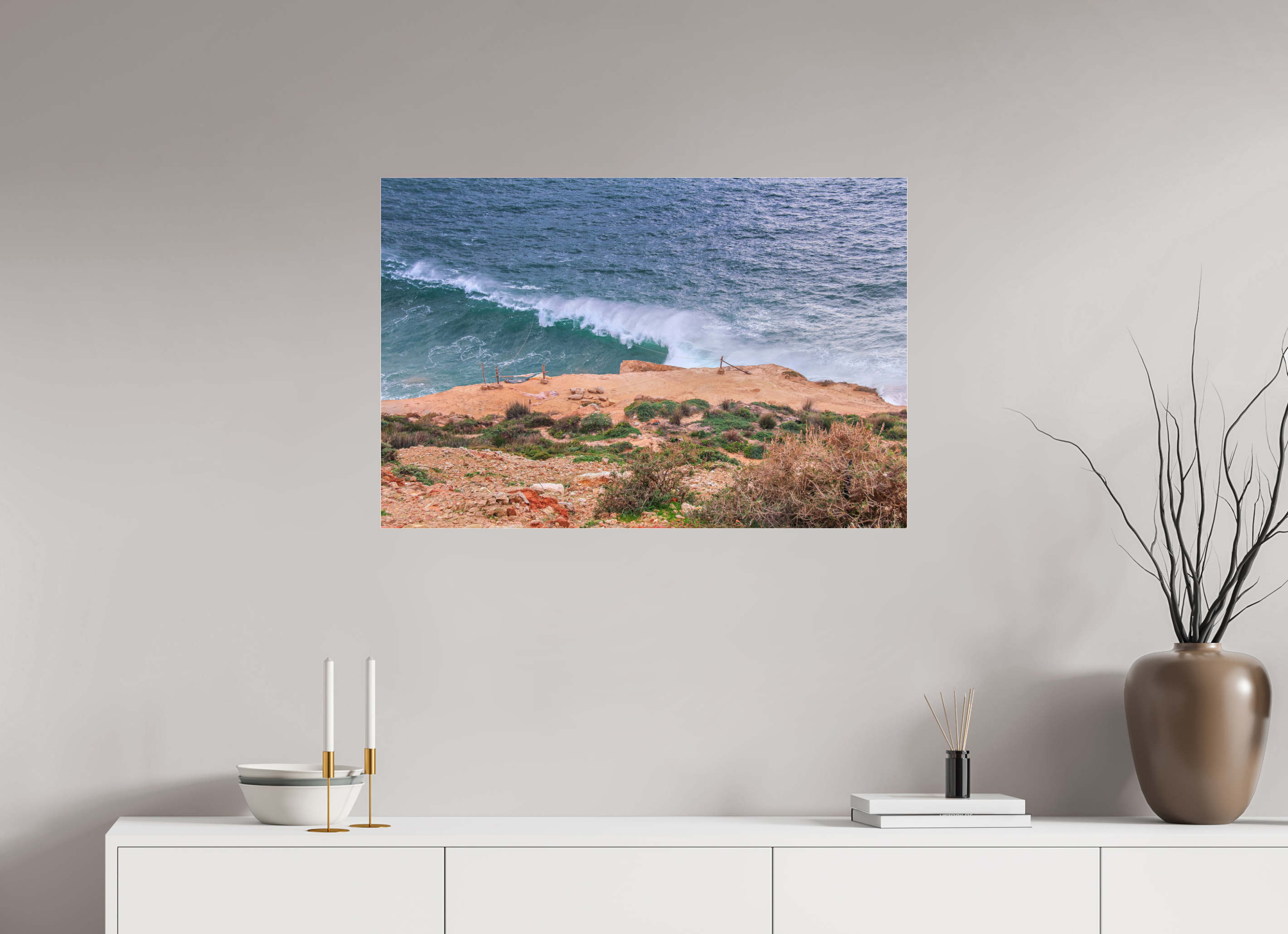 90 x 60 cm, Photo Print Under Acrylic Glass À la Lisière des Abîmes