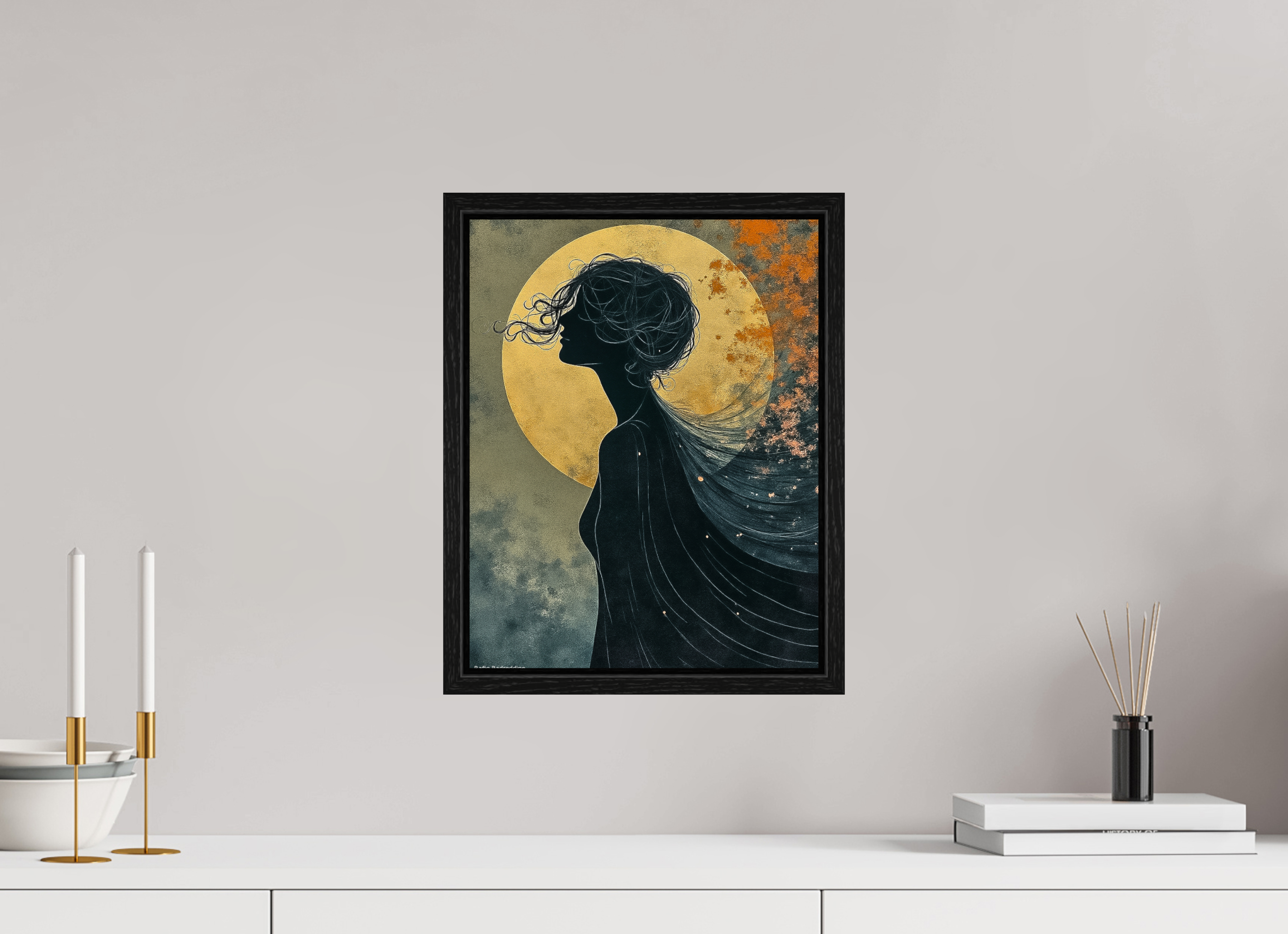 30 x 38,6 cm, Floater Frame Sérénité en Mouvance