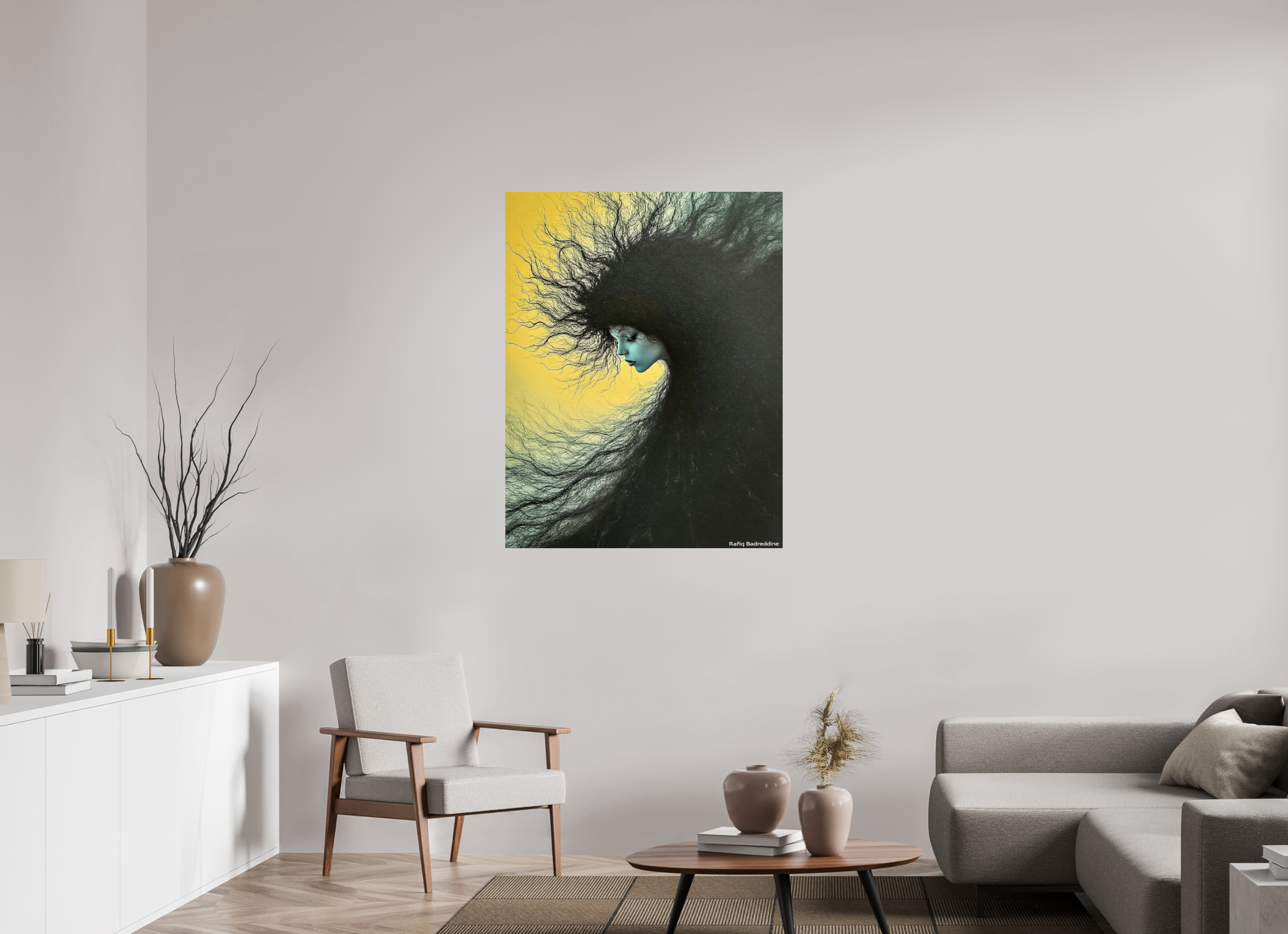 90 x 115,7 cm, Photo Print On Fuji Crystal DP II Nuée d’Encre et d’Or