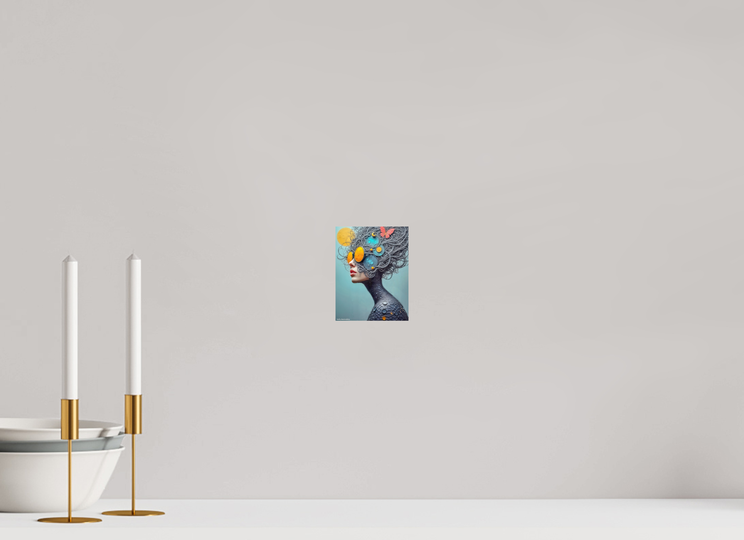 10 x 12,9 cm, Photo Print On Fuji Crystal DP II Regard Solaire, Âme Cosmique