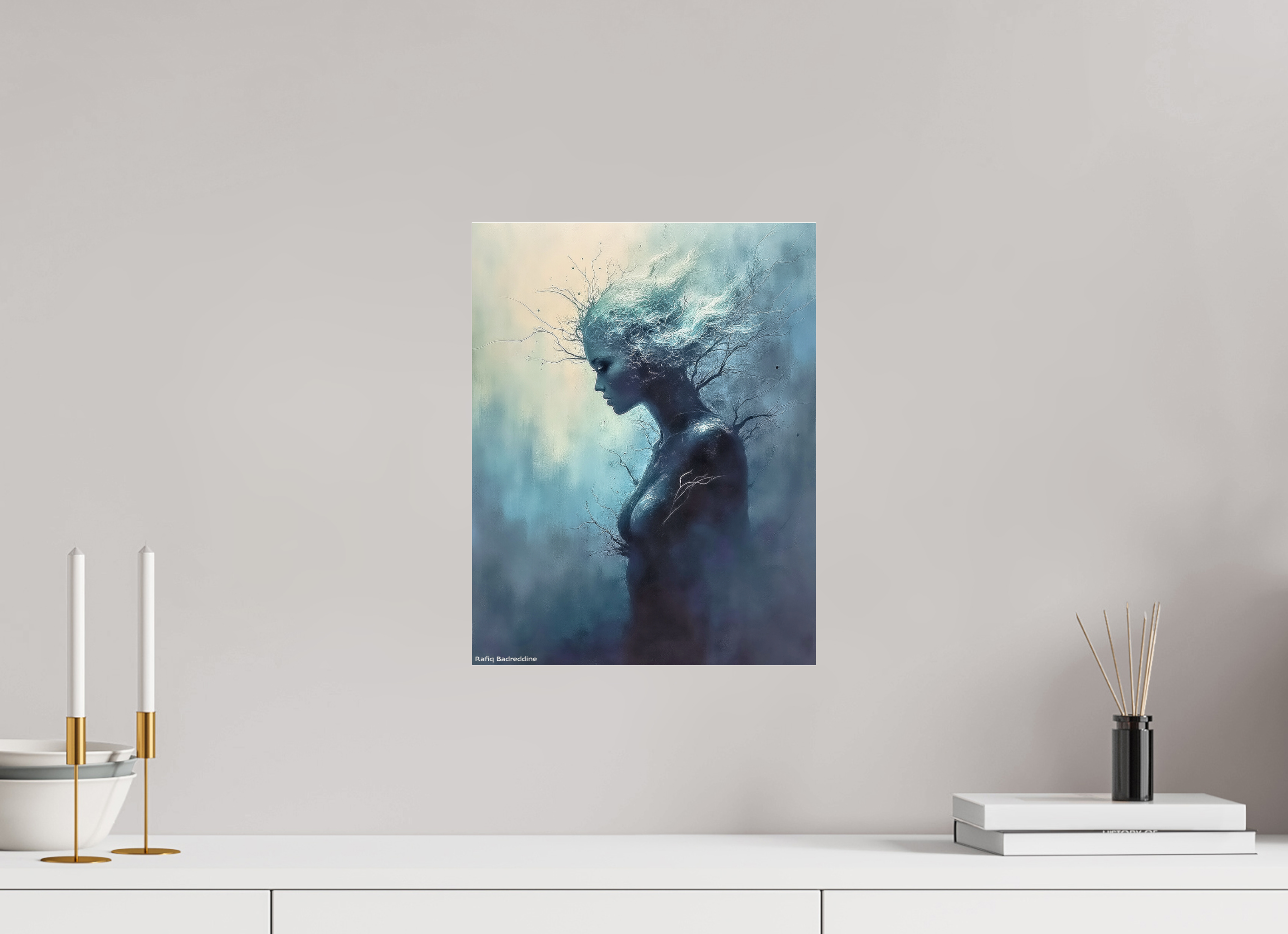 30 x 38,6 cm, Photo Print Under Acrylic Glass La Muse des Nuits Azurées