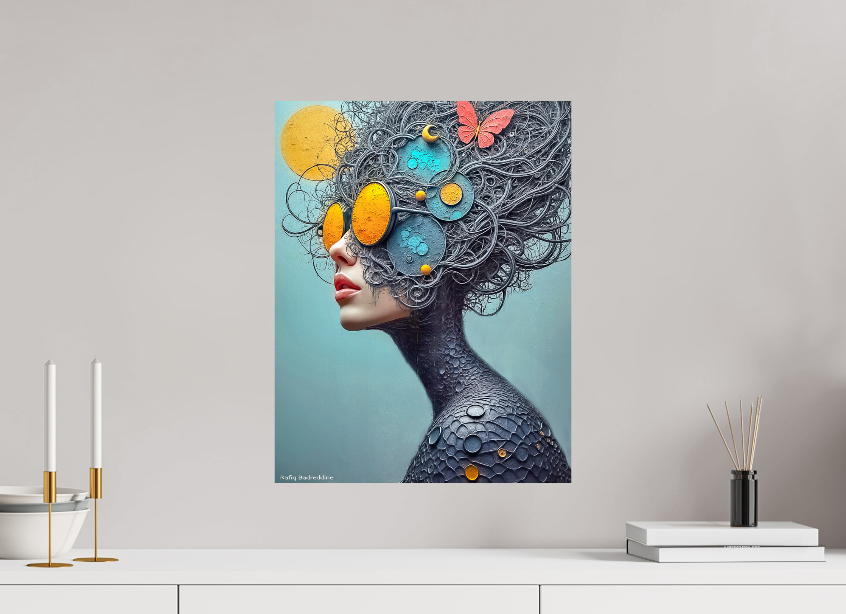 40 x 51,4 cm, Photo Print On Fuji Crystal DP II Regard Solaire, Âme Cosmique