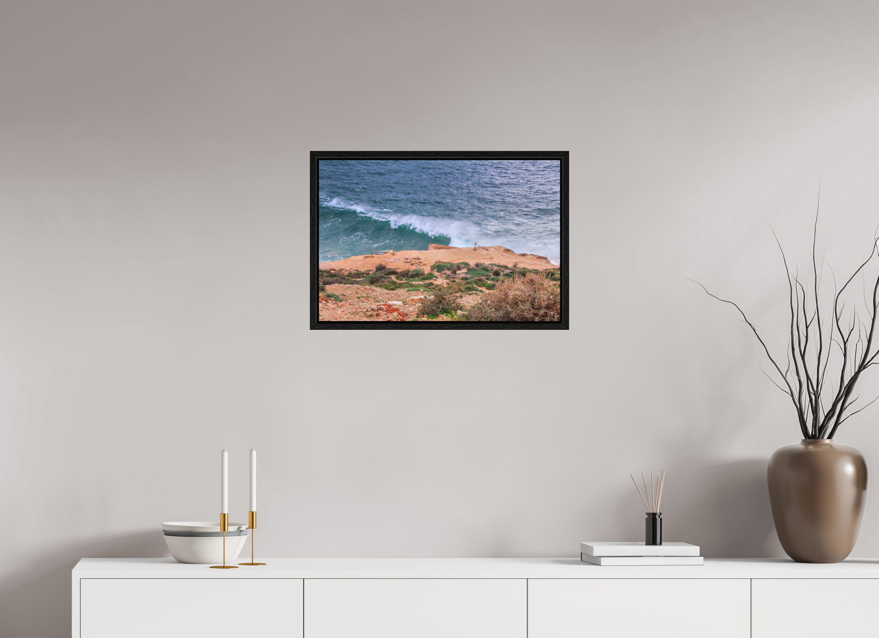 60 x 40 cm, Floater Frame À la Lisière des Abîmes