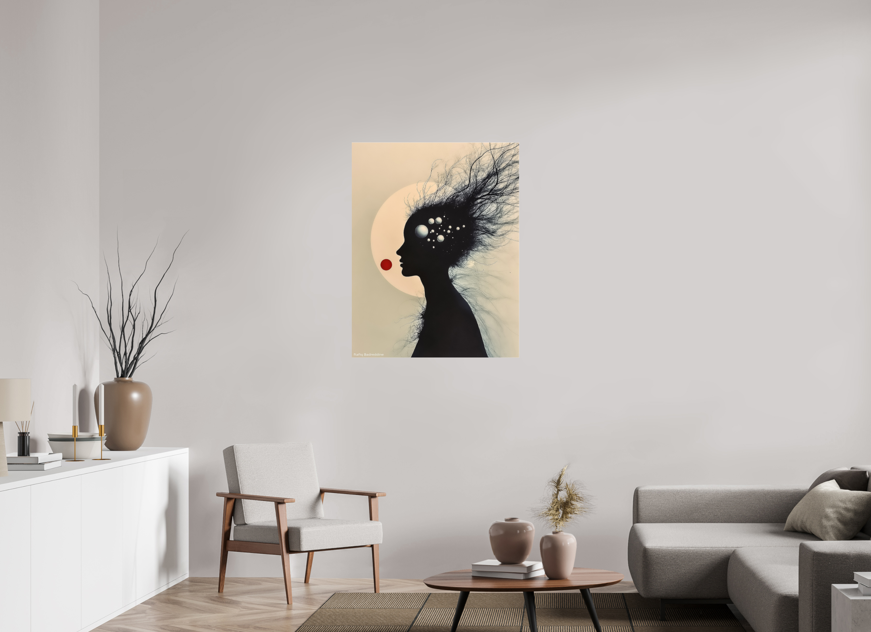 80 x 102,8 cm, Photo Print Under Acrylic Glass Éclipse Intérieure