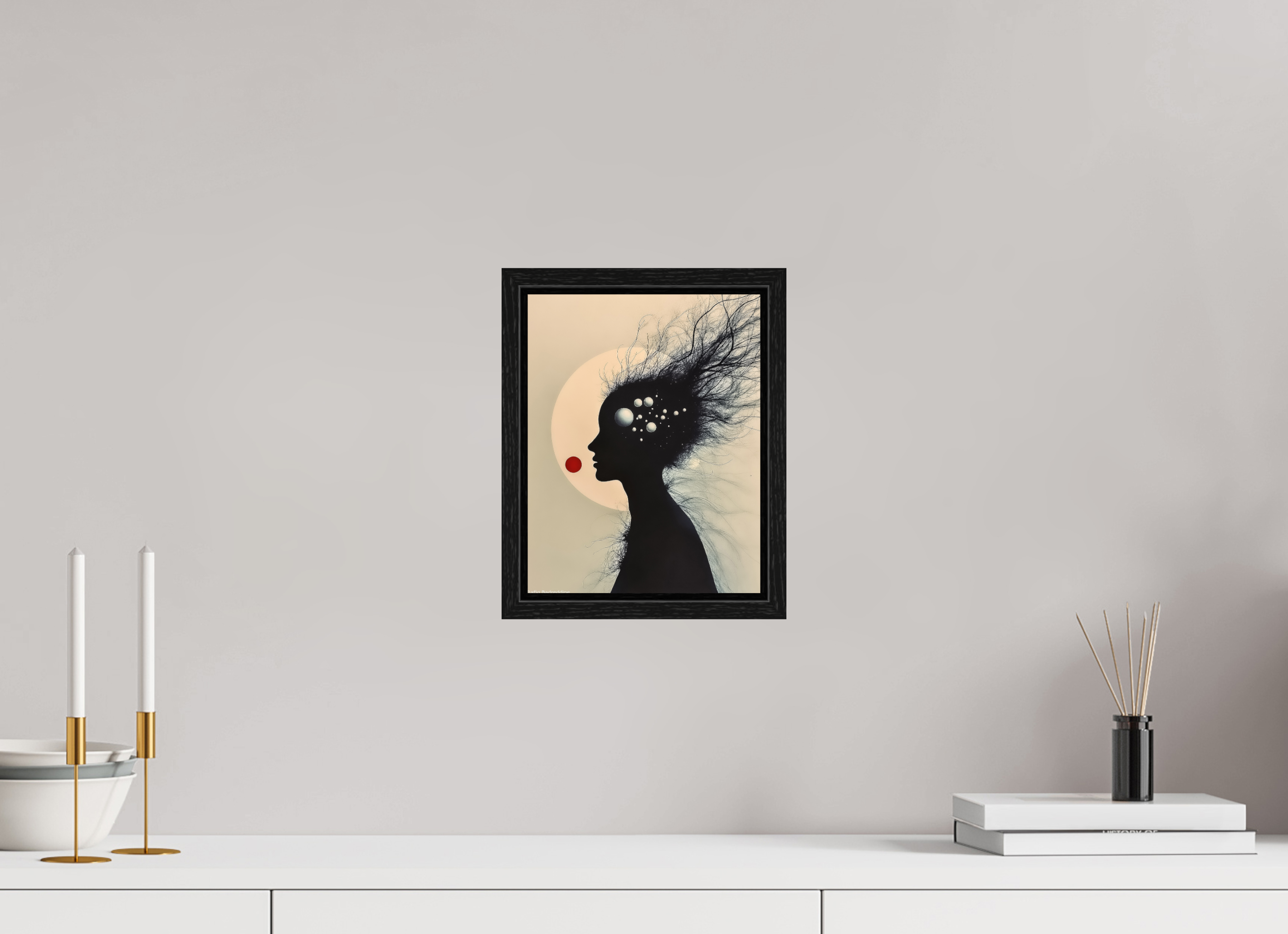 20 x 25,7 cm, Floater Frame Éclipse Intérieure