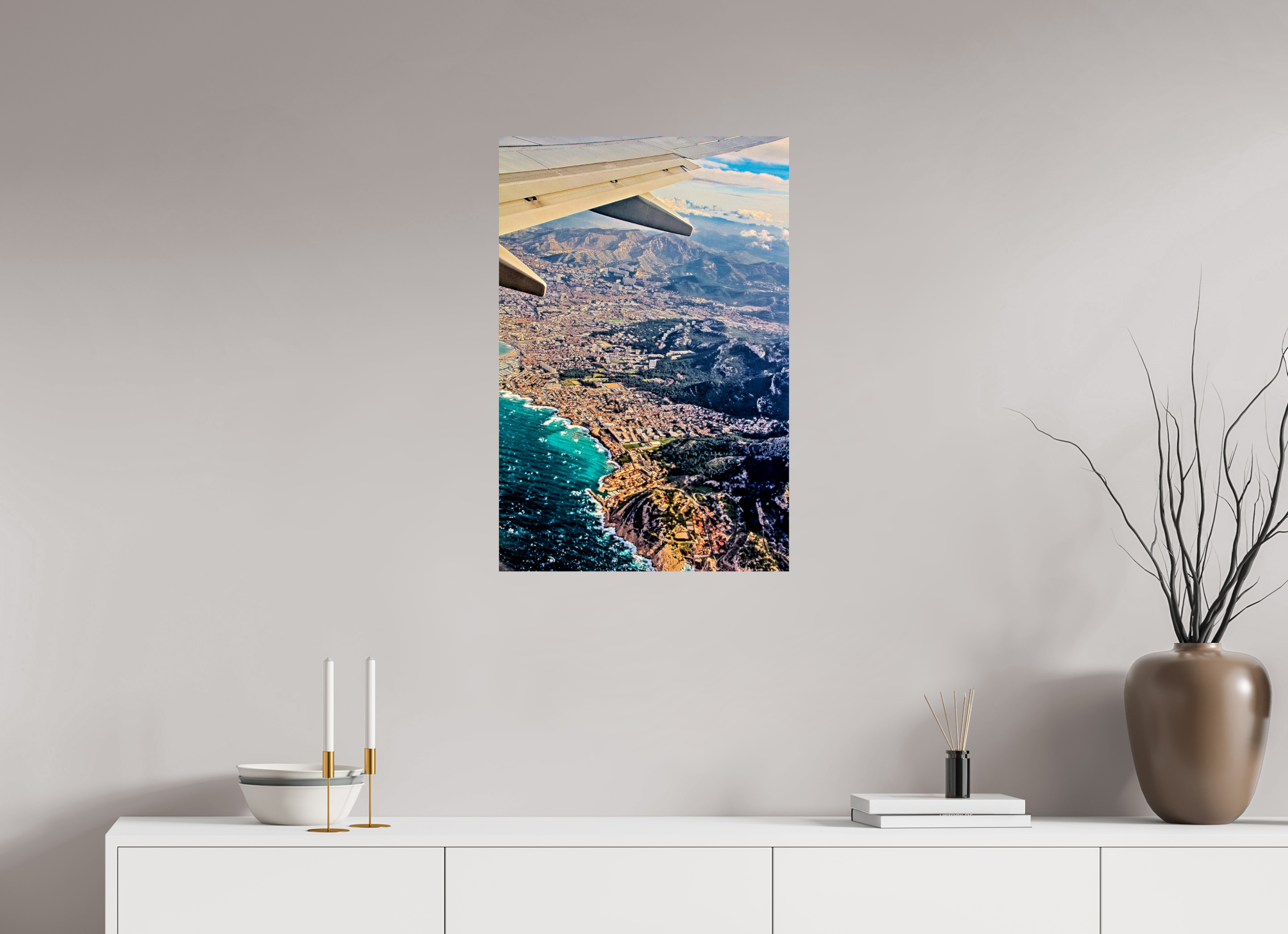 50 x 75 cm, Photo Print On Fuji Crystal DP II Échos des Côtes de Marseille