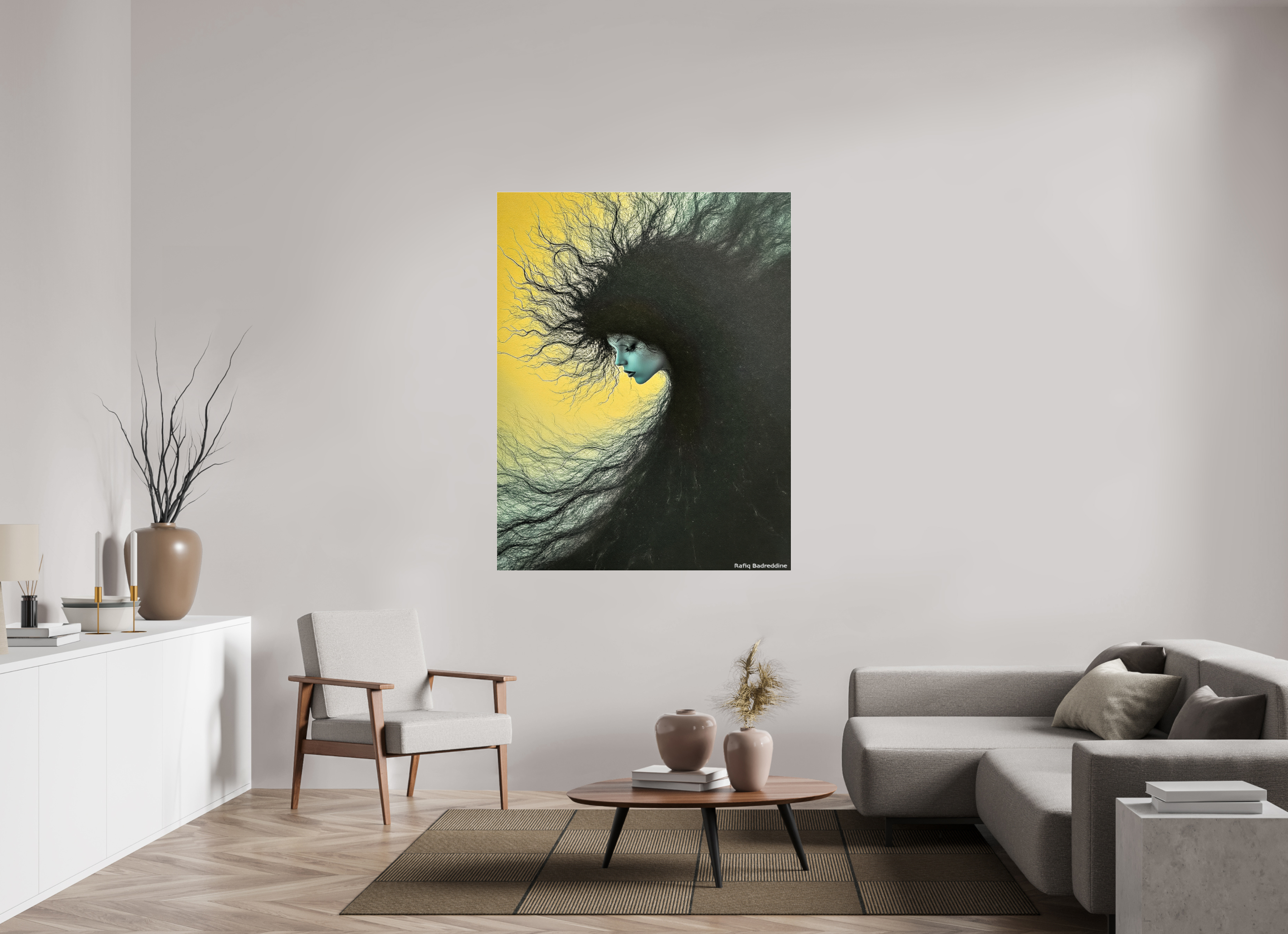 120 x 154,3 cm, Photo Print Under Acrylic Glass Nuée d’Encre et d’Or