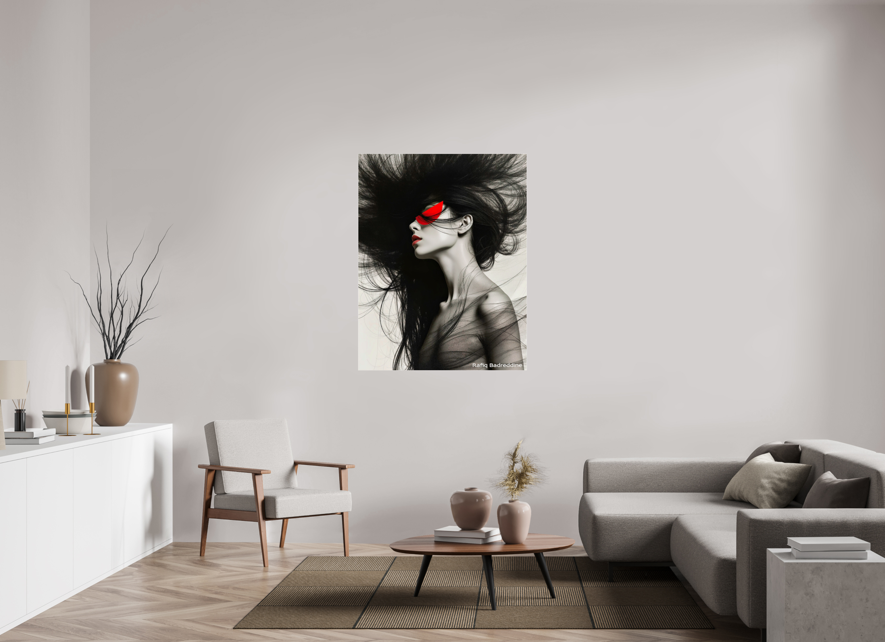 100 x 128,5 cm, Photo Print Under Acrylic Glass Rêves en Rouge