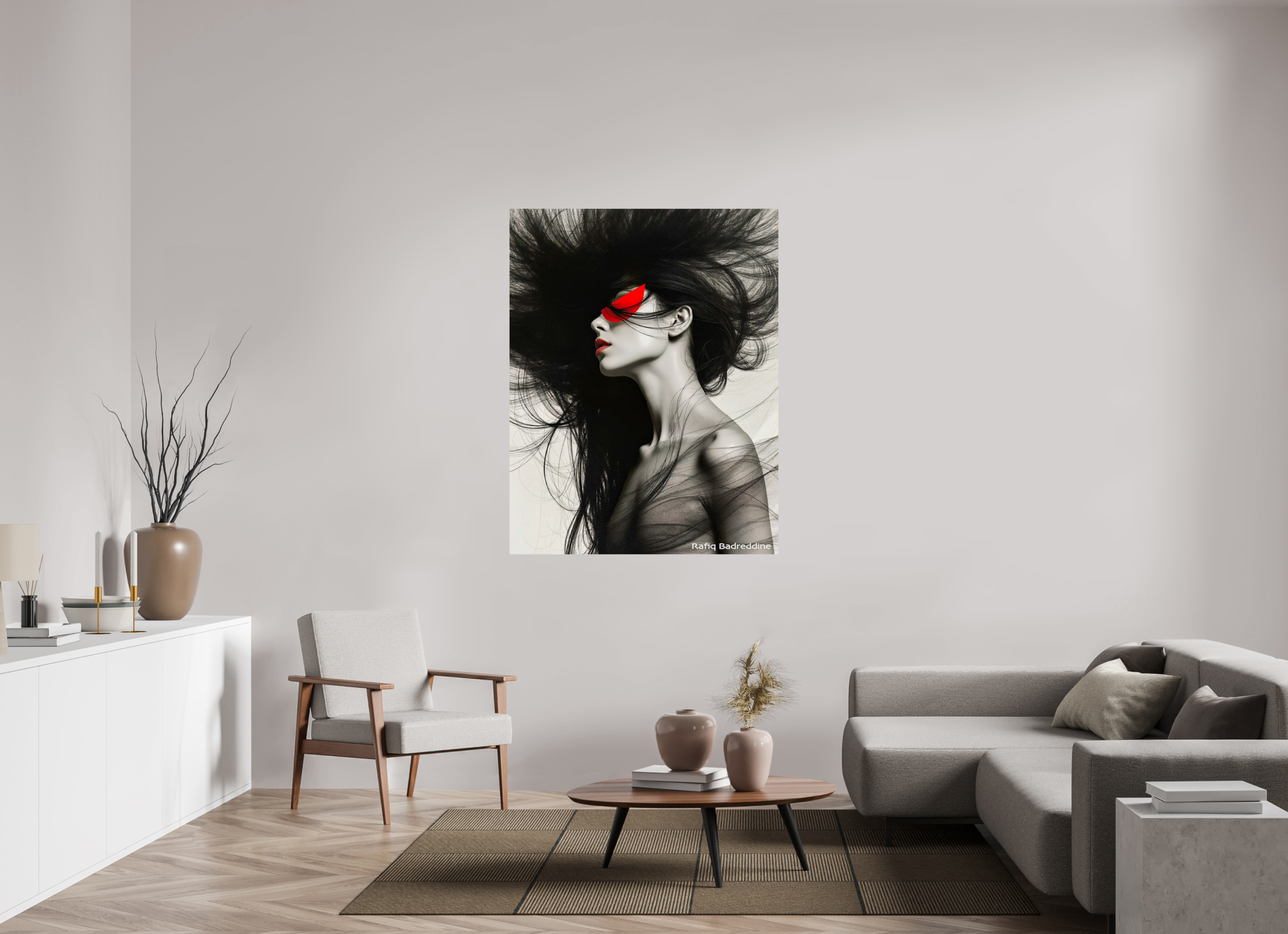 110 x 141,4 cm, Photo Print On Fuji Crystal DP II Rêves en Rouge