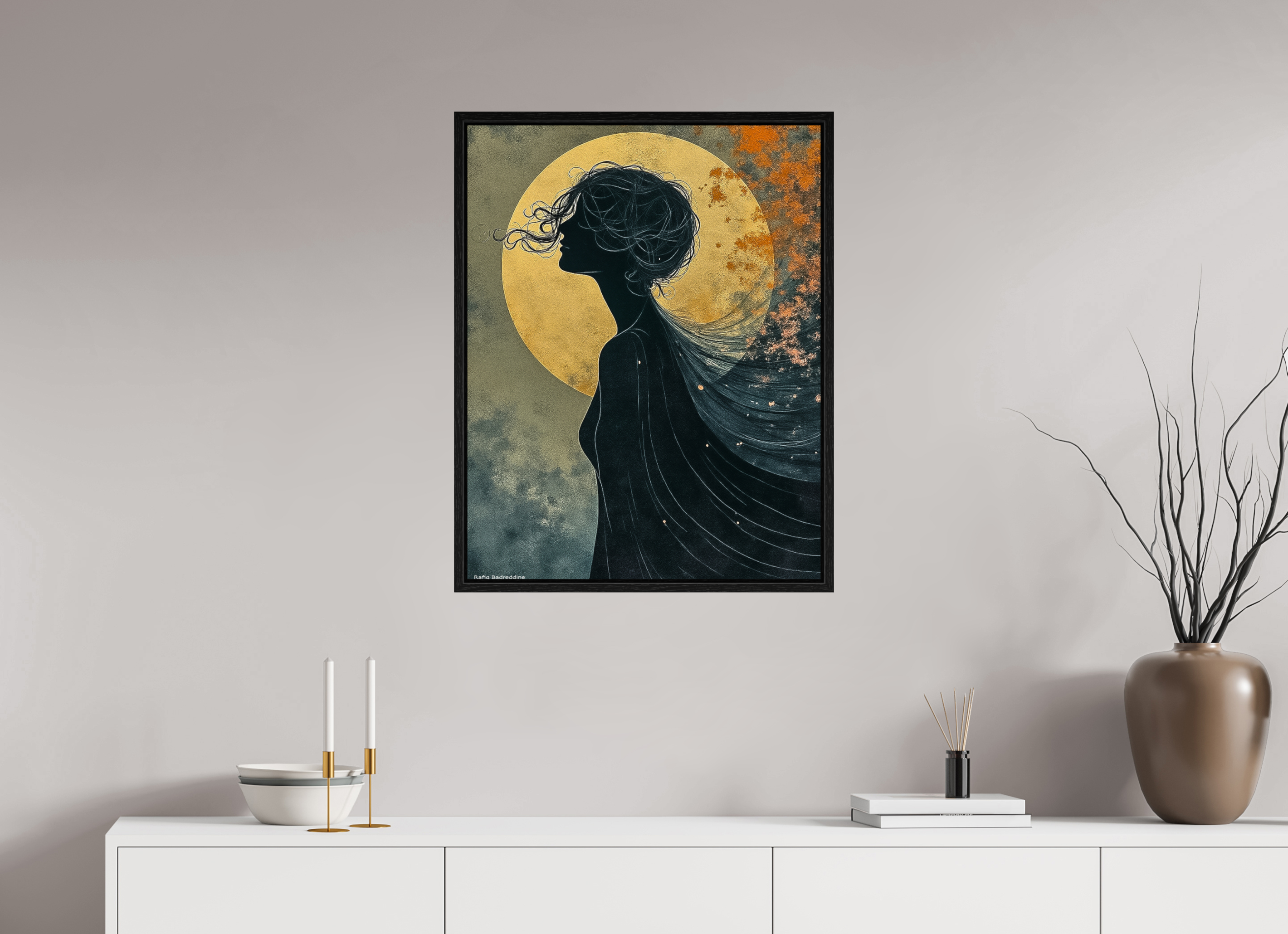 60 x 77,1 cm, Floater Frame Sérénité en Mouvance