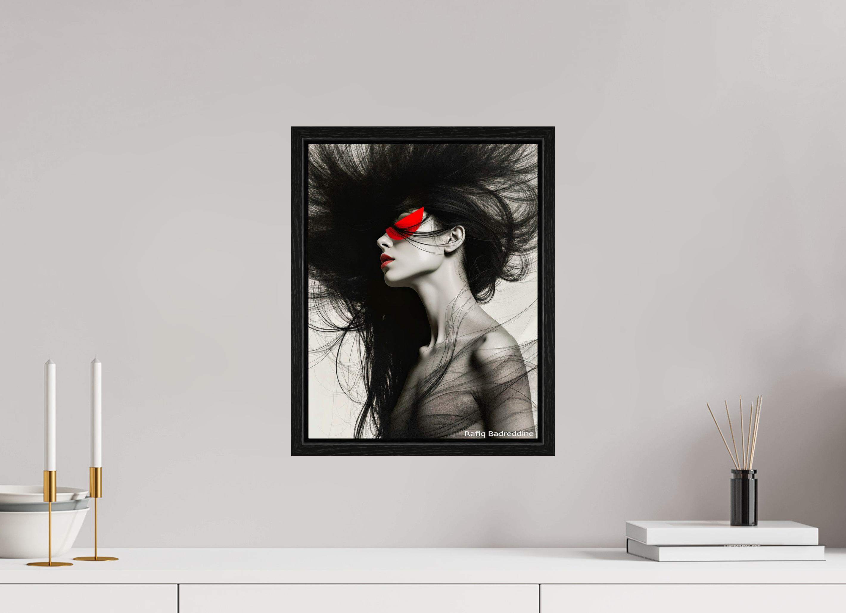 30 x 38,6 cm, Floater Frame Rêves en Rouge