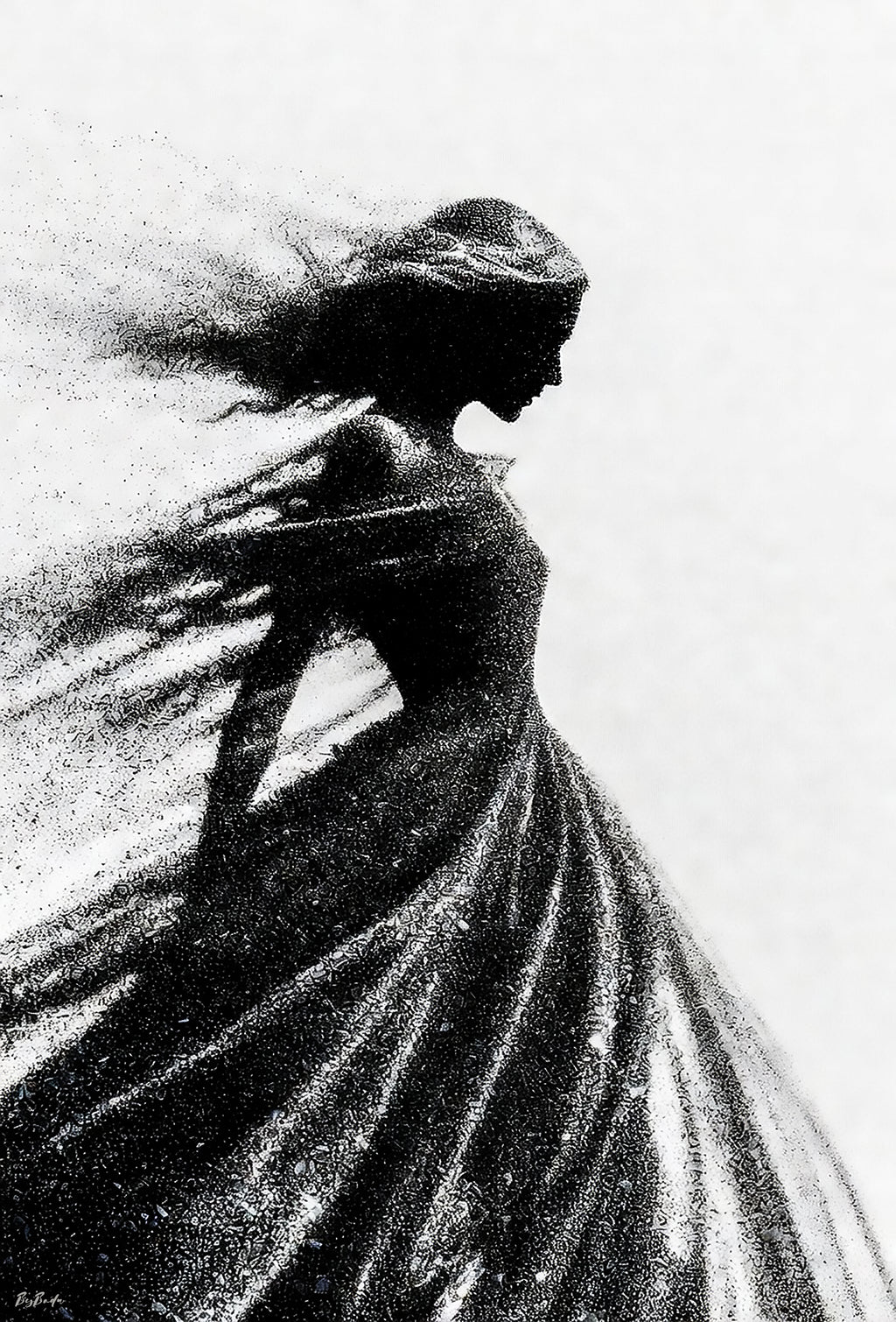 Vers l'Invisible — Silhouette Fine Art Numérique
