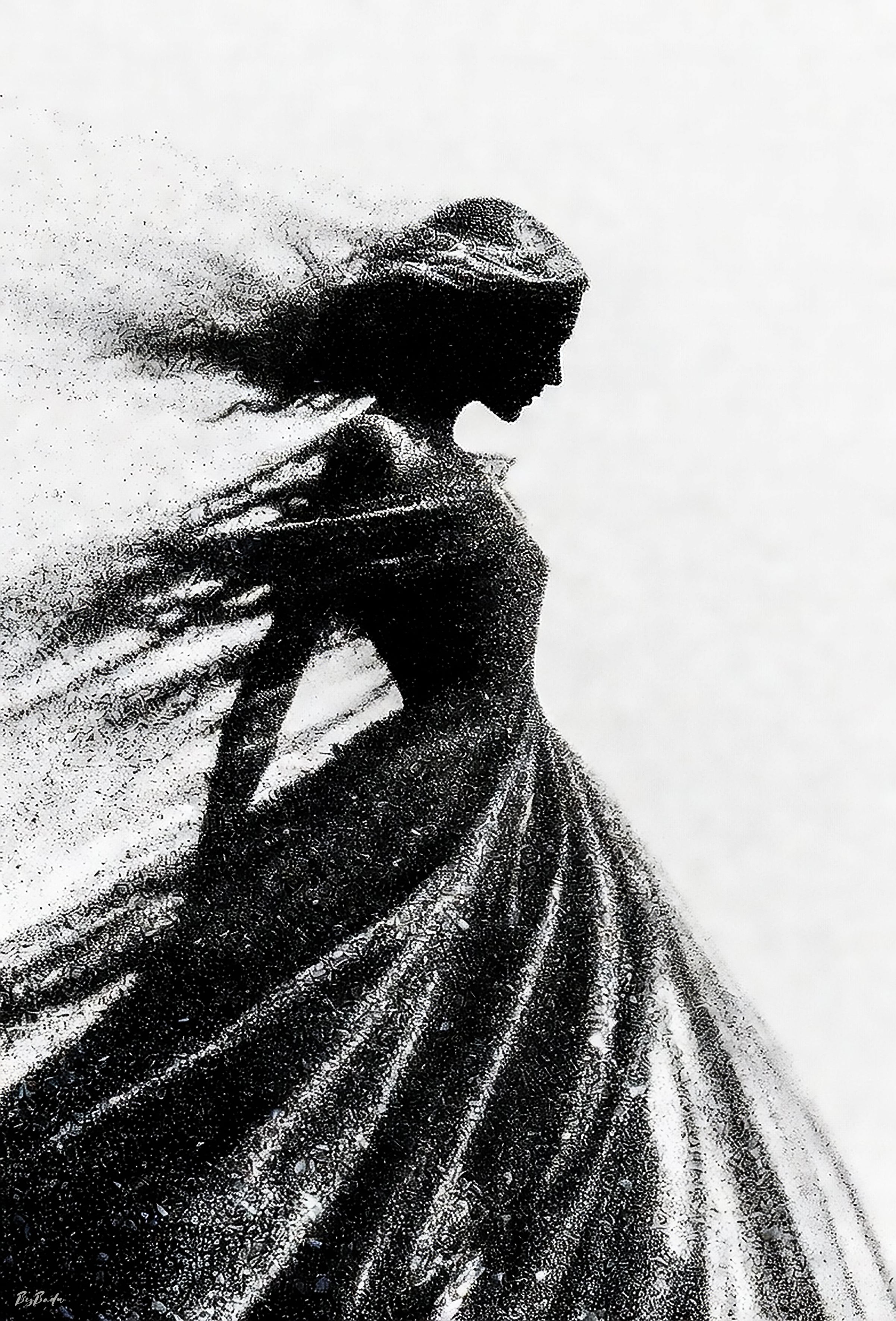 Vers l'Invisible — Silhouette Fine Art Numérique