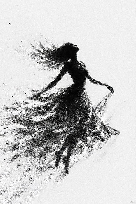 Libre — Silhouette Fine Art Numérique