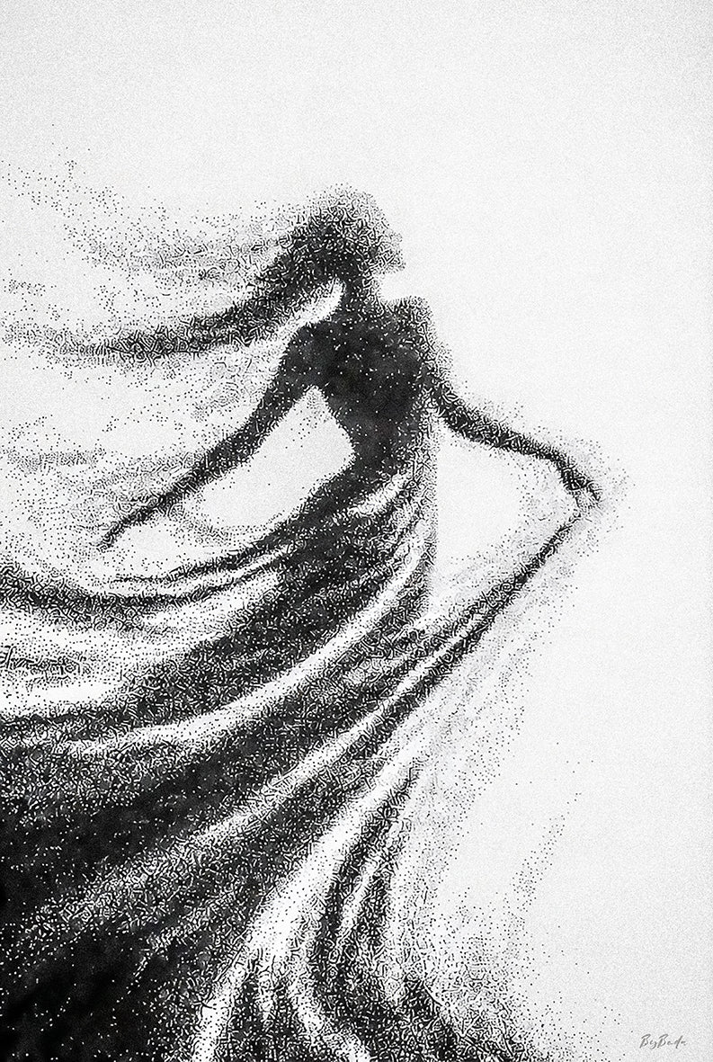 L'Élan — Silhouette Fine Art Numérique