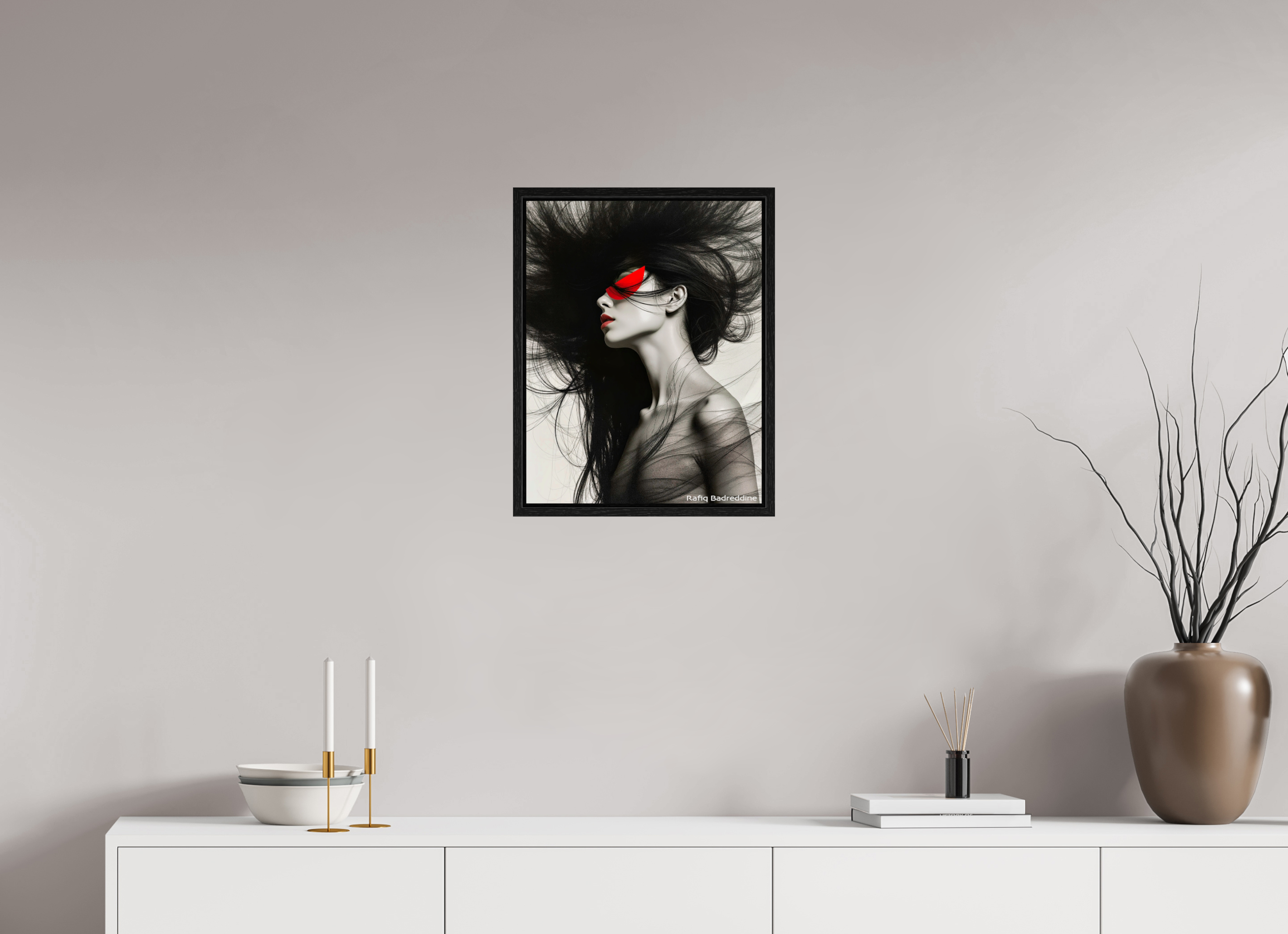 40 x 51,4 cm, Floater Frame Rêves en Rouge