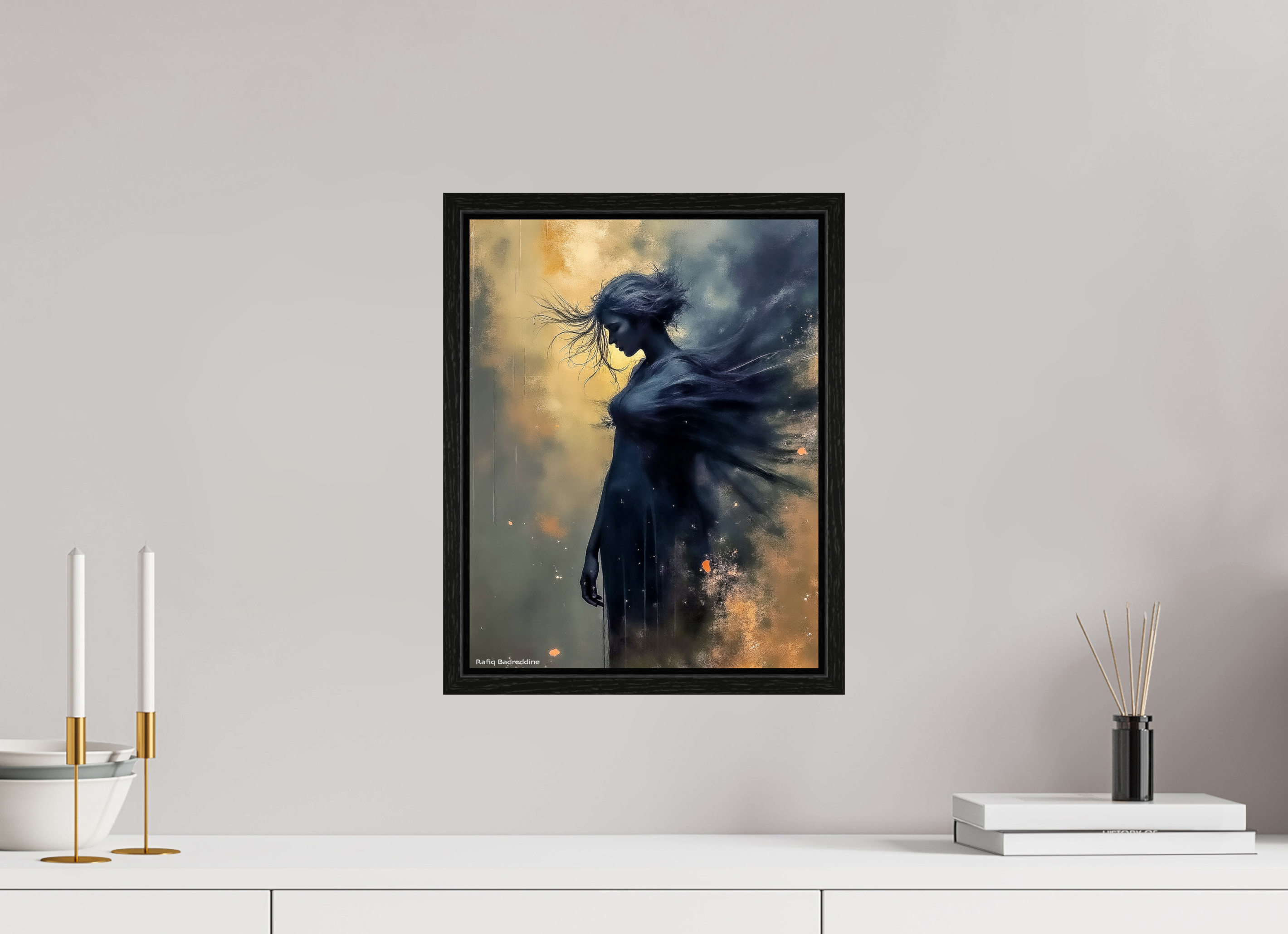 30 x 38,6 cm, Floater Frame Éclats dans l’Obscur