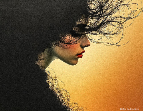 Crépuscule — Portrait Cosmique, art numérique Fine Art, édition limitée 150 ex. | Bybadr
