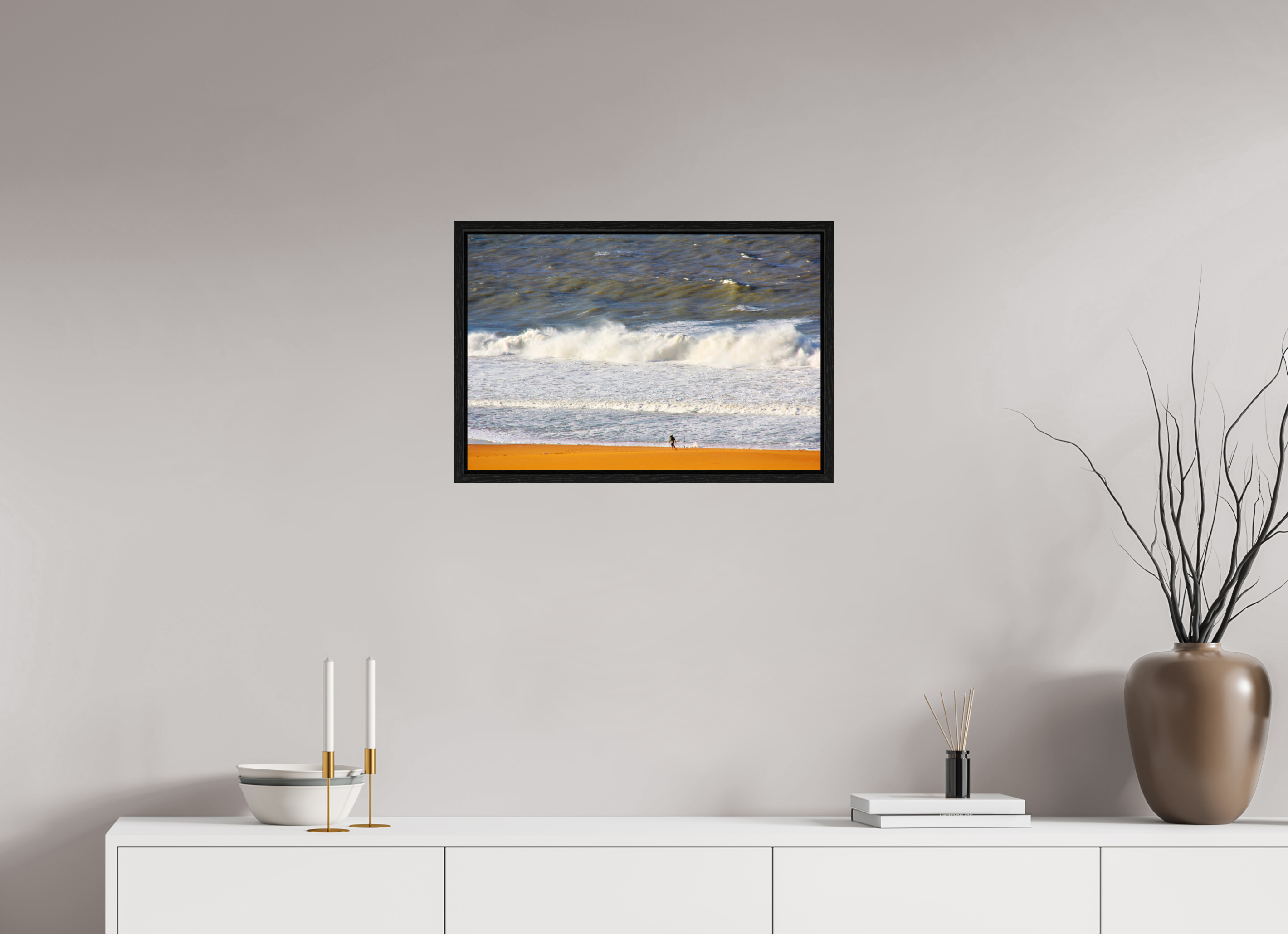 60 x 40 cm, Floater Frame Danse des Éléments