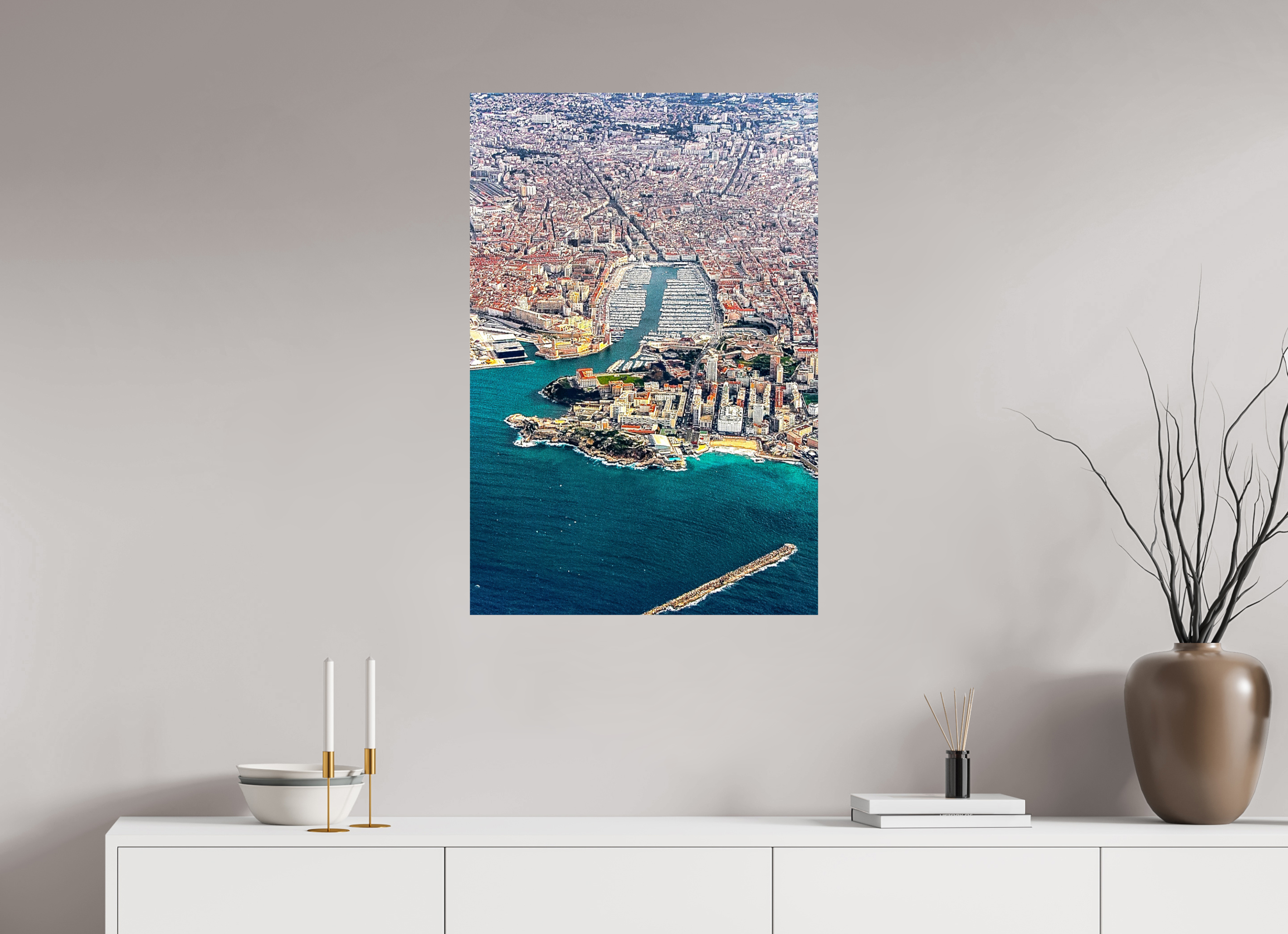 60 x 90 cm, Photo Print On Fuji Crystal DP II Marseille, Cité des Flots