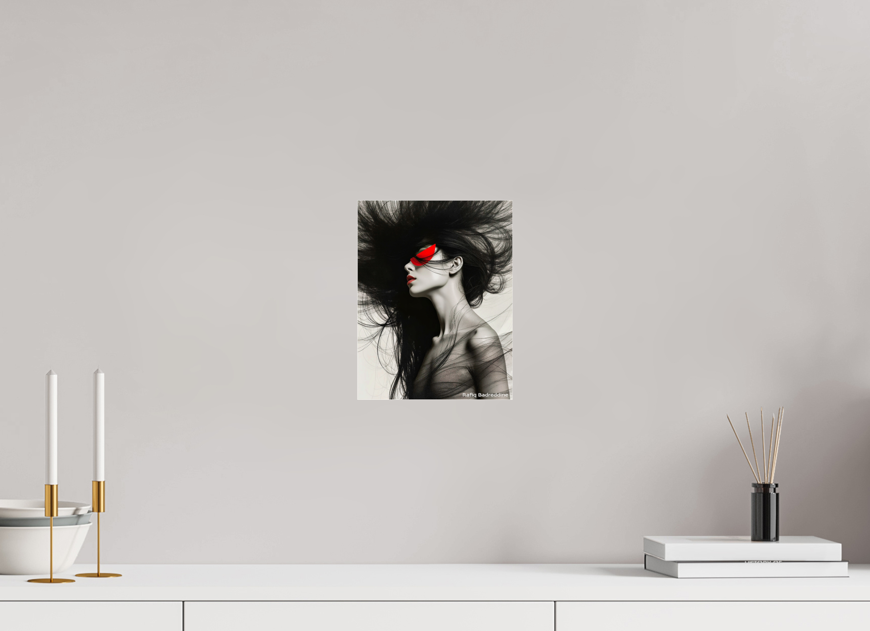 20 x 25,7 cm, Photo Print Under Acrylic Glass Rêves en Rouge