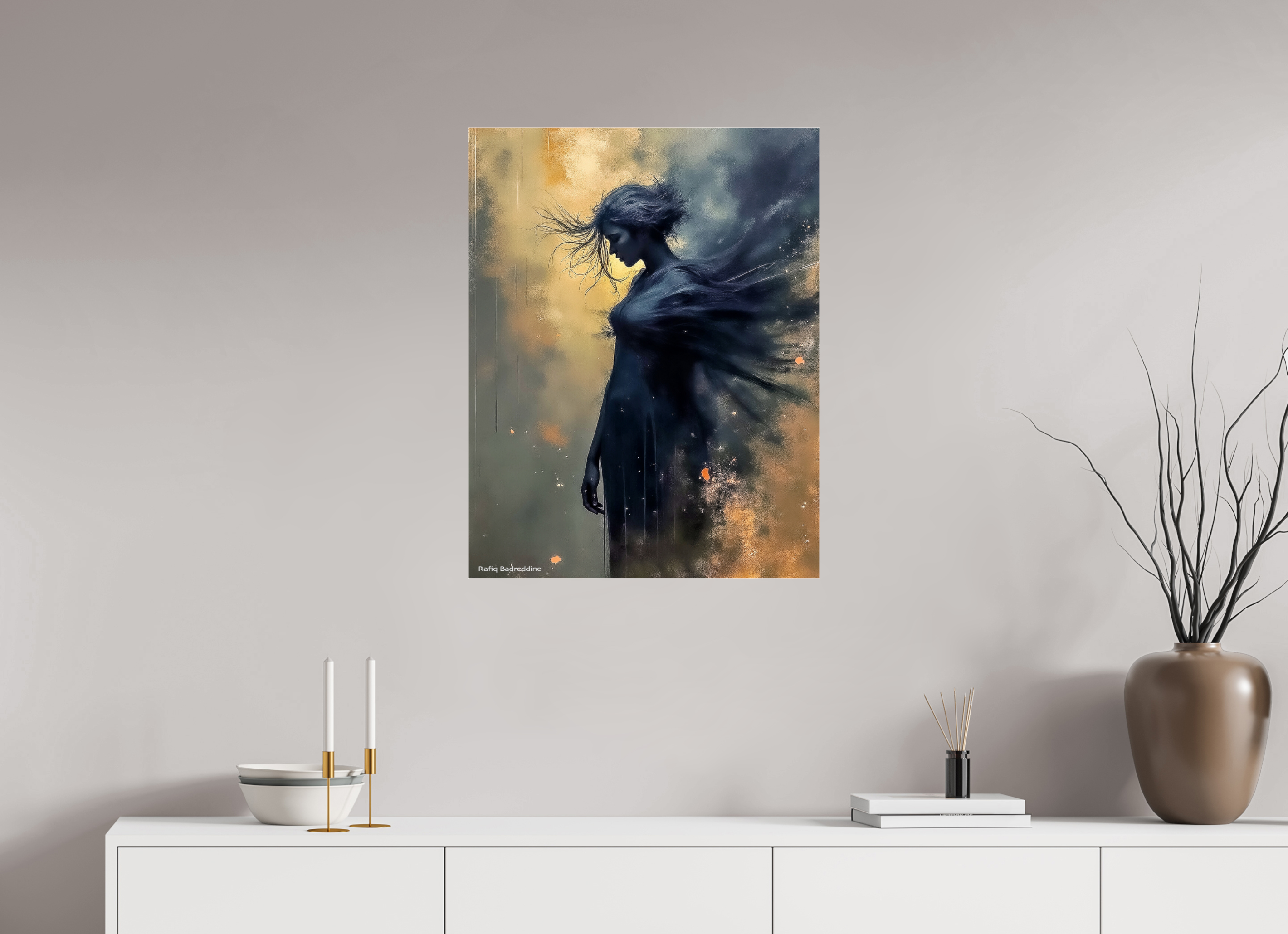 60 x 77,1 cm, Photo Print Under Acrylic Glass Éclats dans l’Obscur