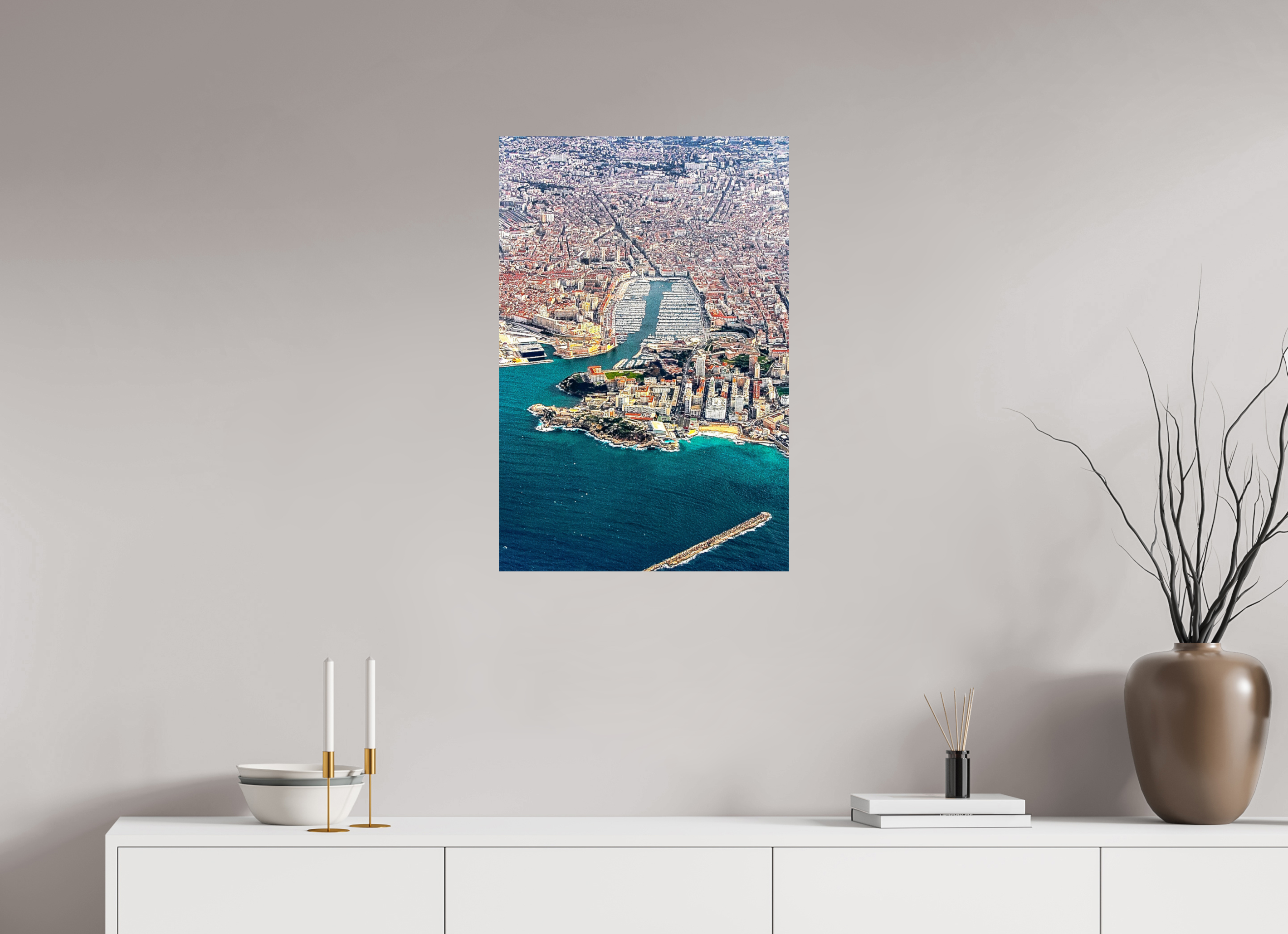 50 x 75 cm, Photo Print On Fuji Crystal DP II Marseille, Cité des Flots