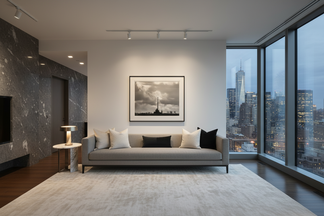 Gardiens du Rivage — photographie Fine Art encadrée dans un salon moderne | Bybadr