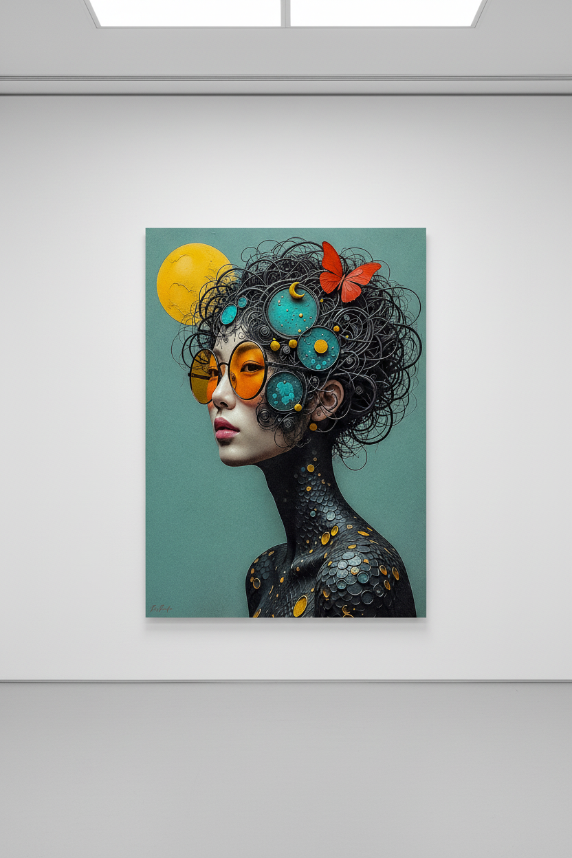 Regard Solaire, Âme Cosmique — Tirage Fine Art — Galerie white cube