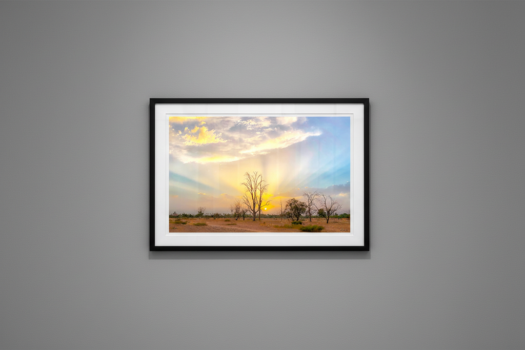 Crépuscule de Menara — Mur gris galerie