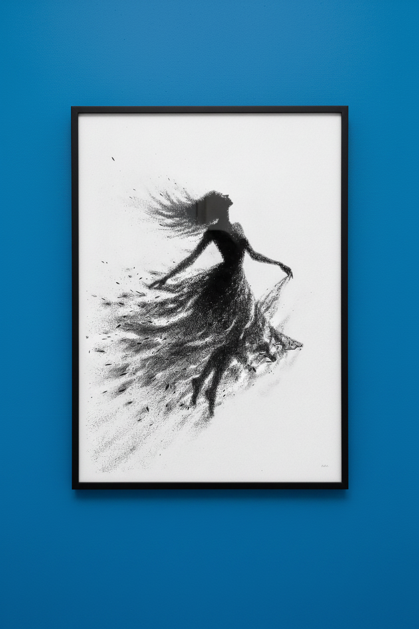 Libre — Mur bleu cobalt