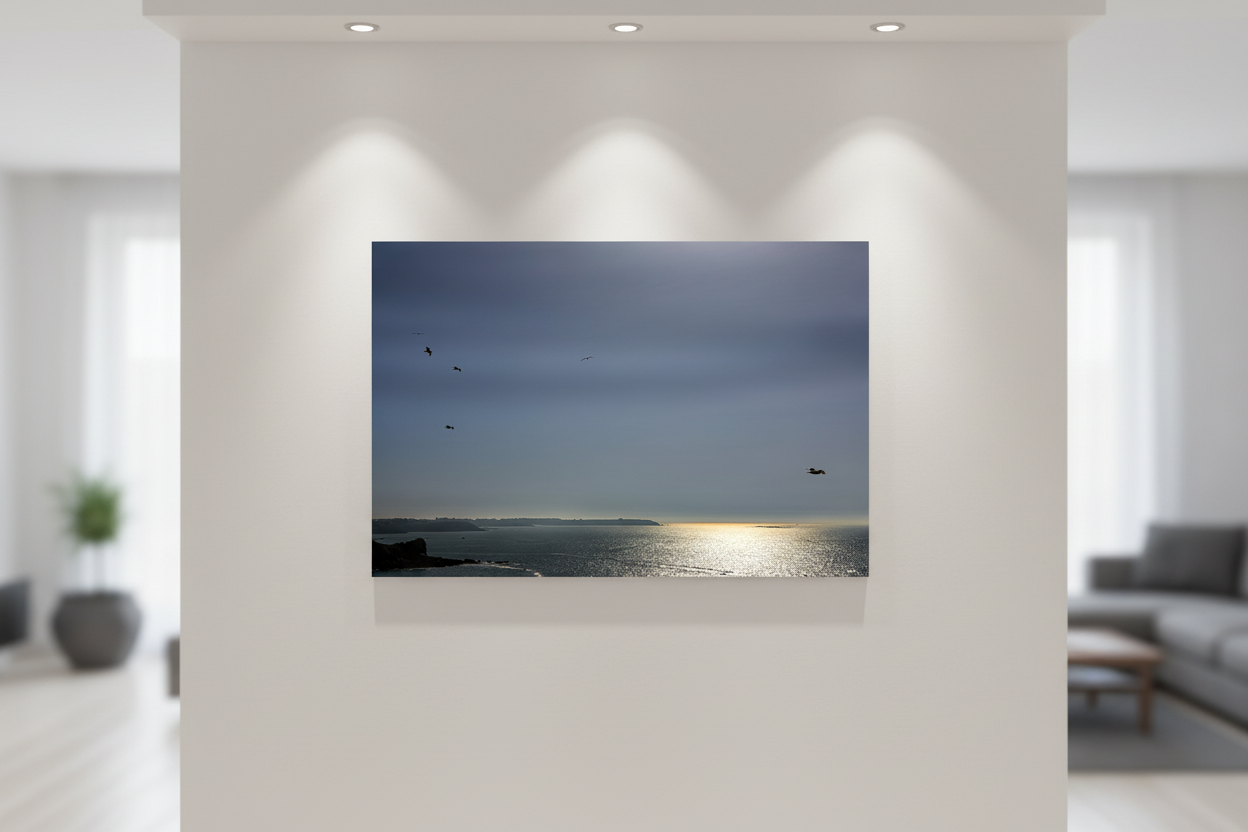 Les Sentinelles du Ciel — Mockup mur blanc
