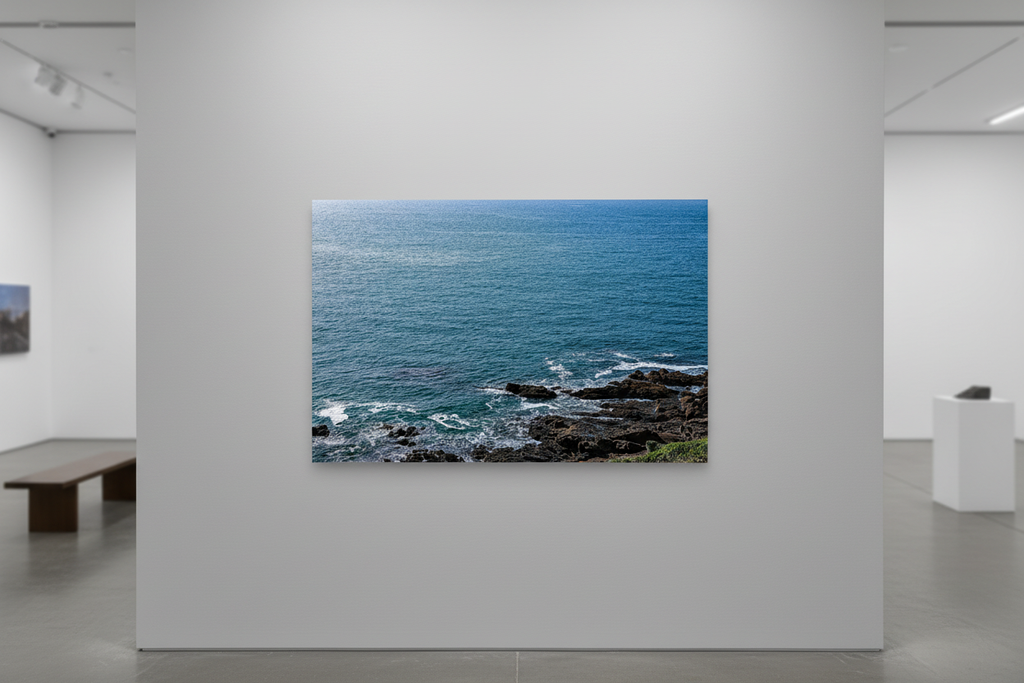 L'Appel du Large — Mockup mur gris