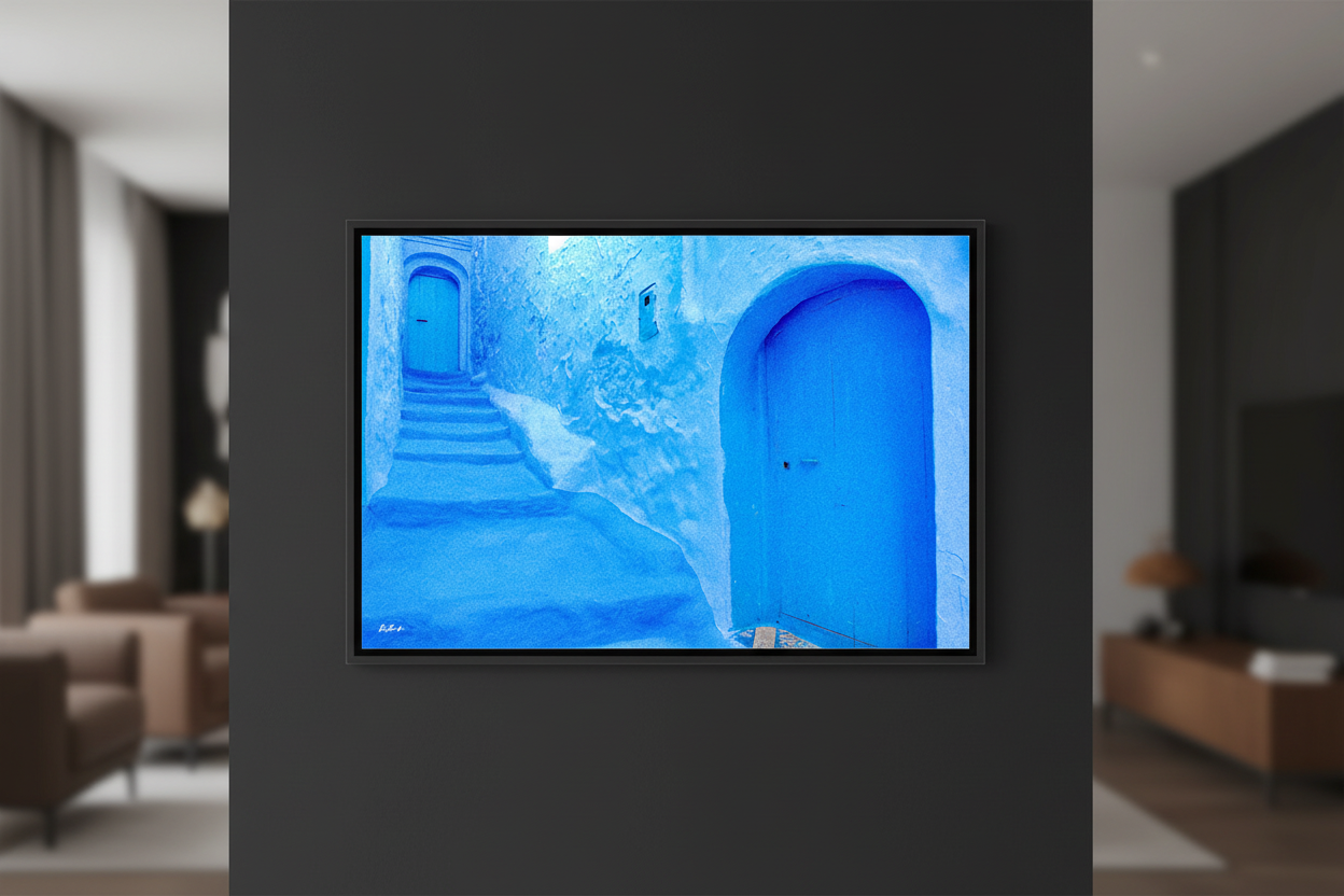 Mockup mur noir — vue de face, lumière douce