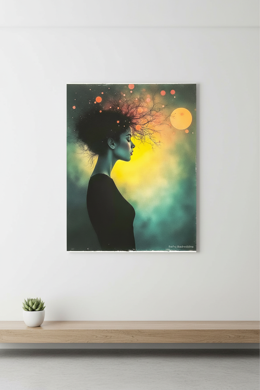 La Porteuse d'Astres - Fine Art sur Alu Dibond