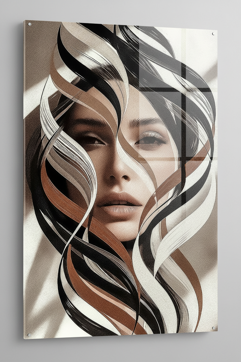 Mockup plexi — L'encre choisit où elle coule | Bybadr