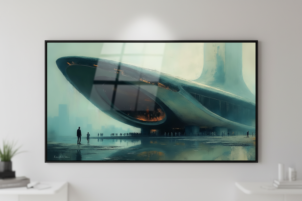 Le Léviathan — Mockup mur blanc