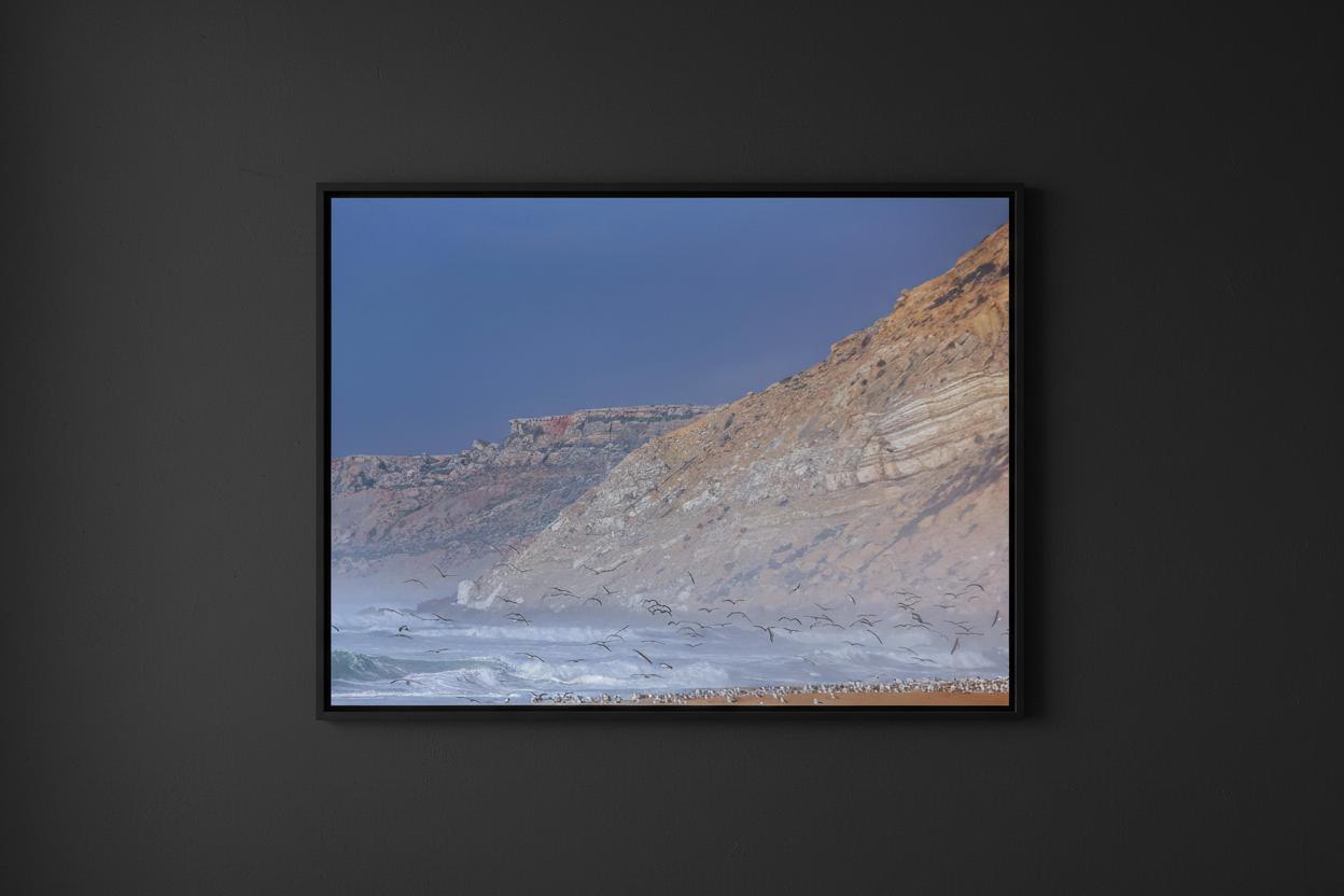 Les Sentinelles de Walidiya — Mockup mur noir