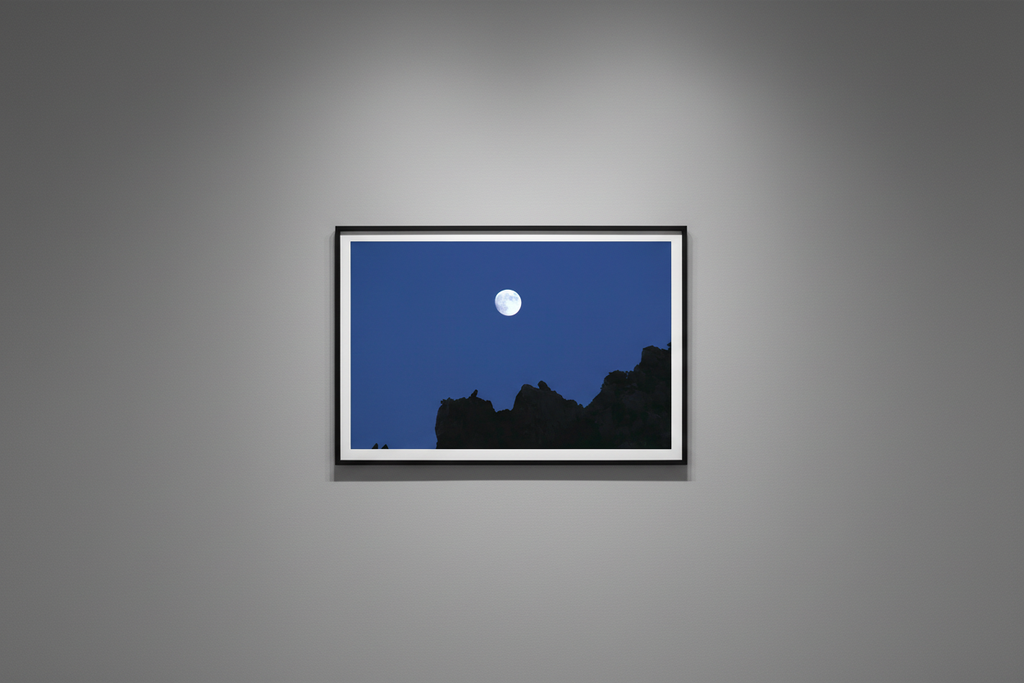 Mockup mur gris — style galerie pure