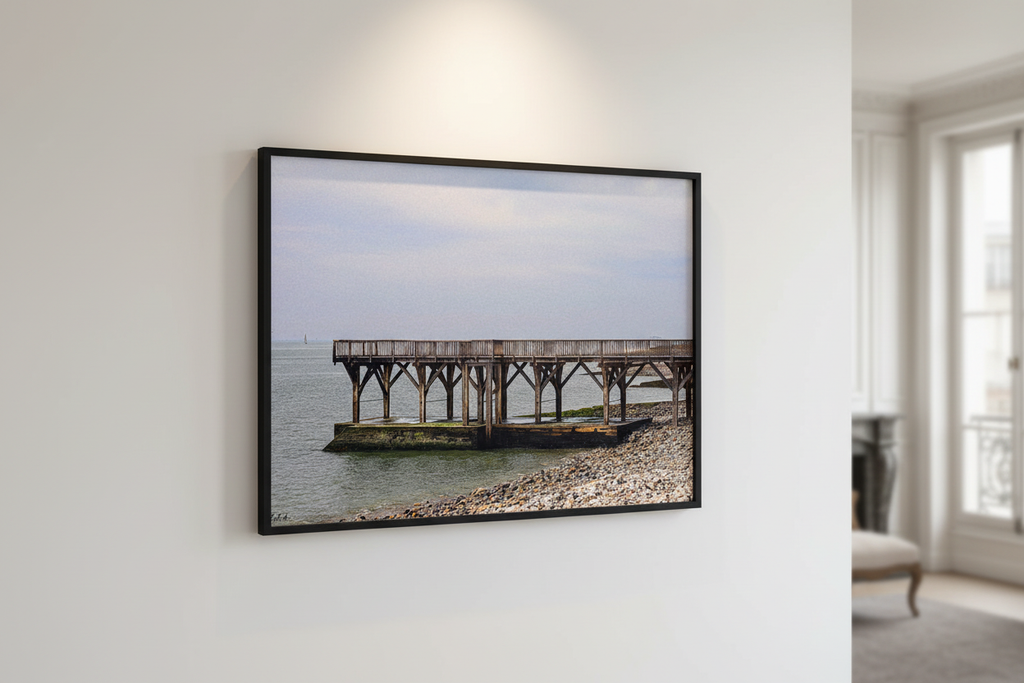 L'Estacade de Monet — Mur blanc