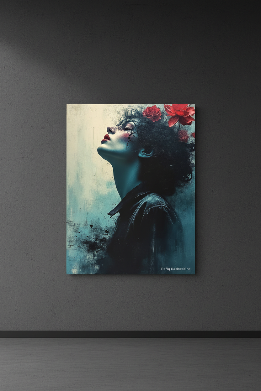 Floraison Nocturne - Impression directe sur Aluminium