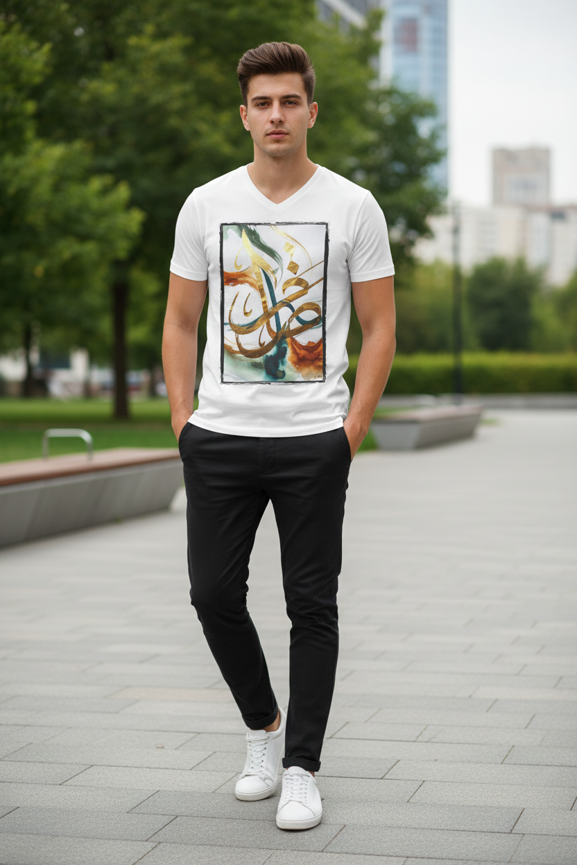 L'Or du Calame — jeune homme streetwear jogger sneakers