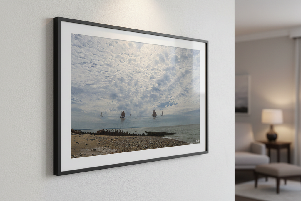 Sous le Grand Ciel de la Manche — Mur blanc