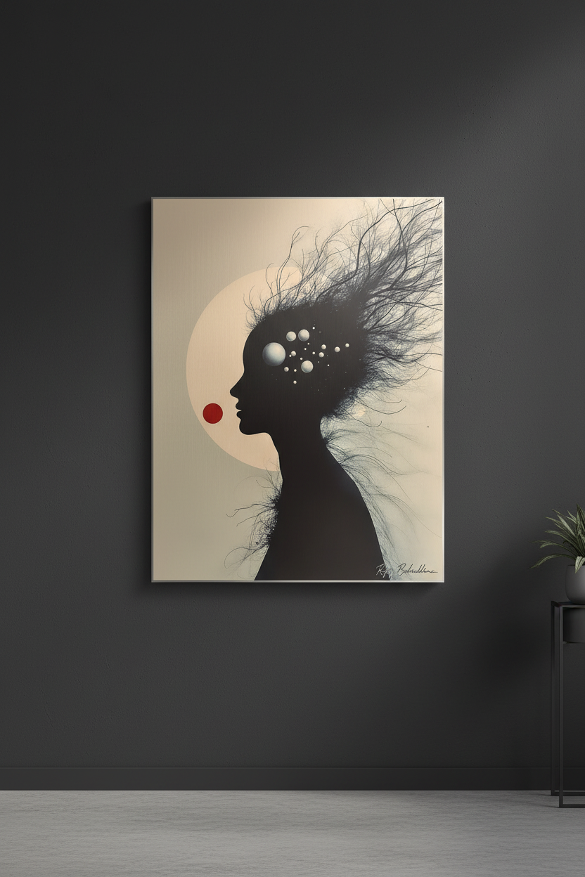 Éclipse Intérieure - Impression directe sur Aluminium